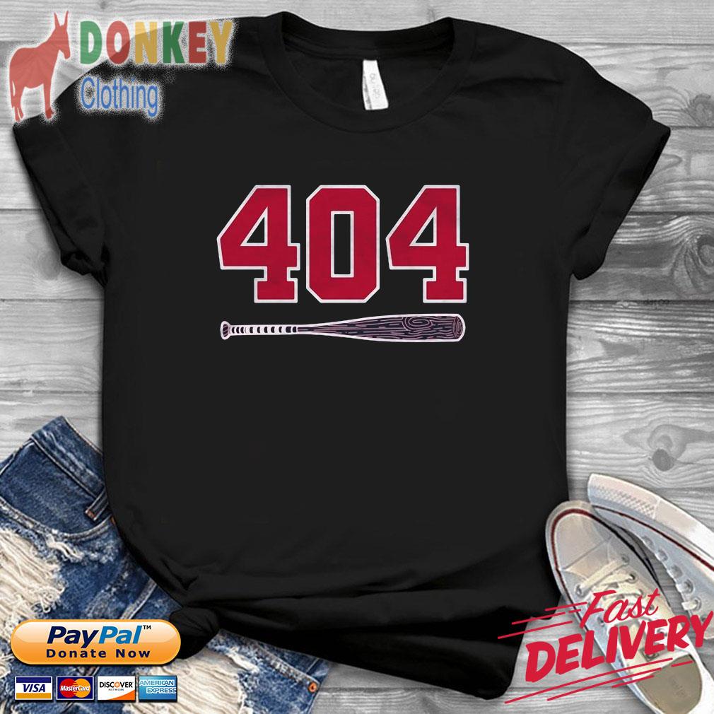 404 Bat Atlanta Braves baseball shirt