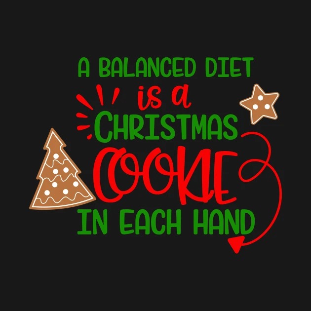 Christmas diet a cookie in each hand Shirt