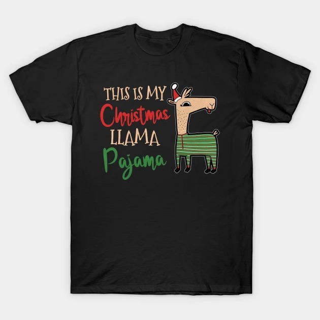 This Is My Christmas Llama Pajama T-Shirt