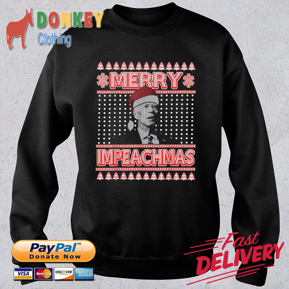 Anti Biden Ugly Christmas Merry Impeachmas Sweater