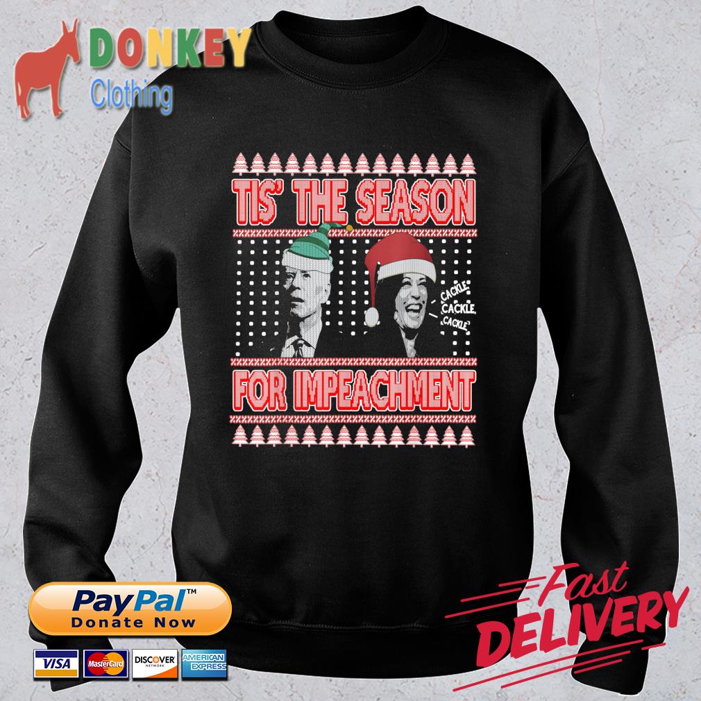 Joe Biden and Kamala Harris tis' the season for impeachment Ugly Christmas sweater