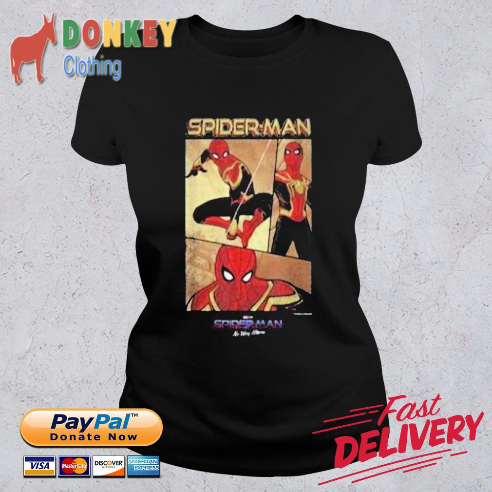 Marvel Spider-Man No Way Home Spider-Man Panel Poster Shirt 