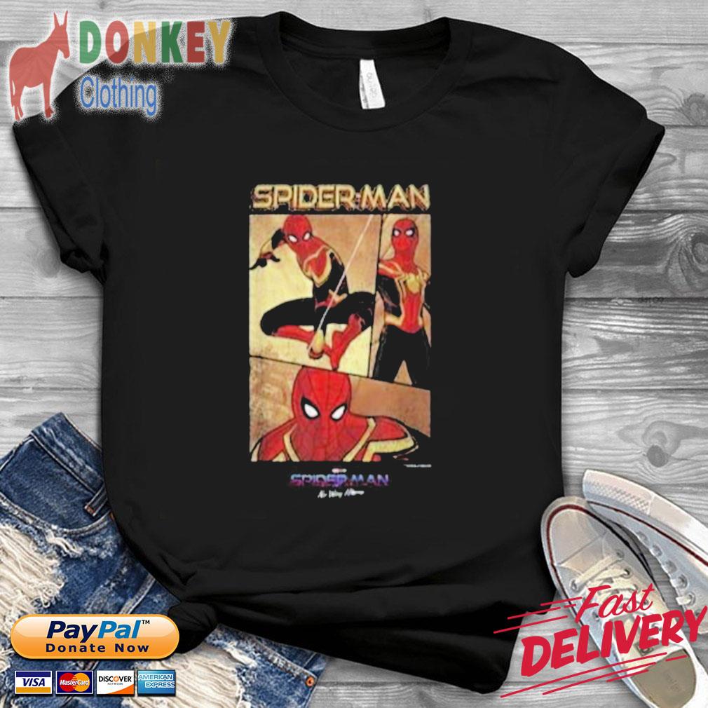Marvel Spider-Man No Way Home Spider-Man Panel Poster Shirt 