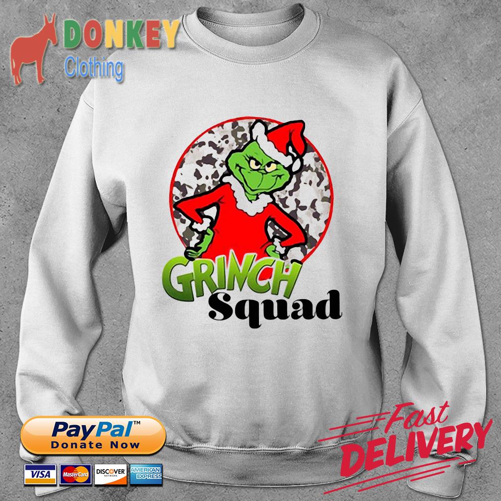 Santa Grinch squad Christmas sweater