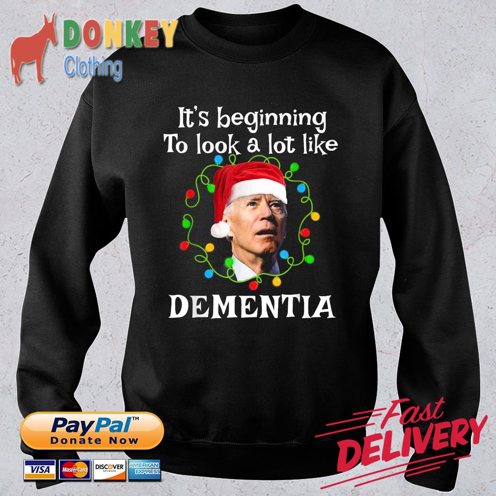 Santa Joe Biden It’s Beginning To Look A Lot Like Dementia Sweater