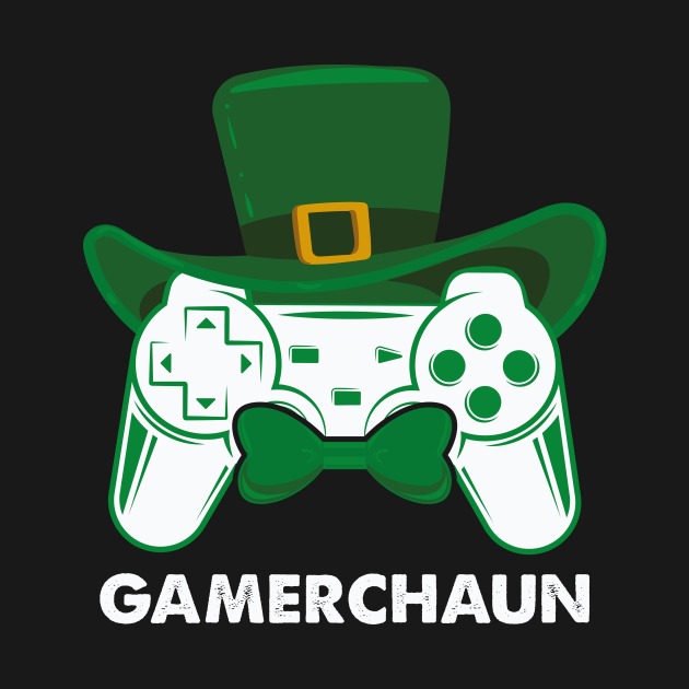 St Patricks Day Leprechaun Gamer T-Shirt