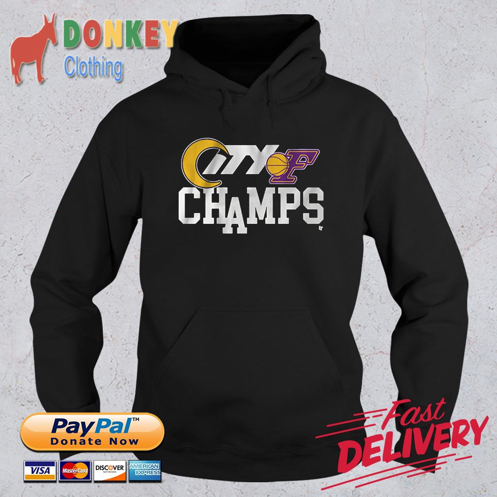 Los Angeles City Of Champions Los Angeles Rams and Los Angeles Lakers Hoodie