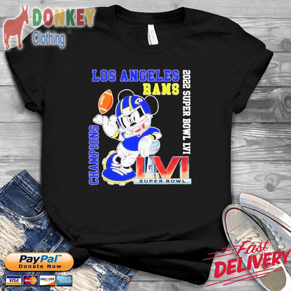 Mickey Mouse Los Angeles Rams 2022 Super Bowl LIV Champions t-shirt