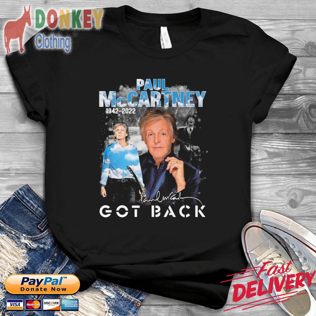 Paul McCartney 1942-2022 got back signature shirt