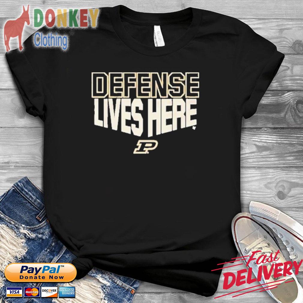 Purdue basketball defense lives here shirt