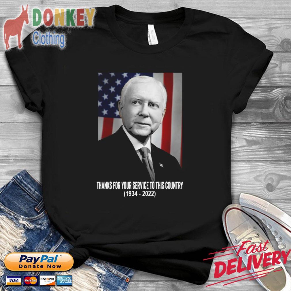 Orrin Hatch thank for your service to this country 1934-2022 shirt