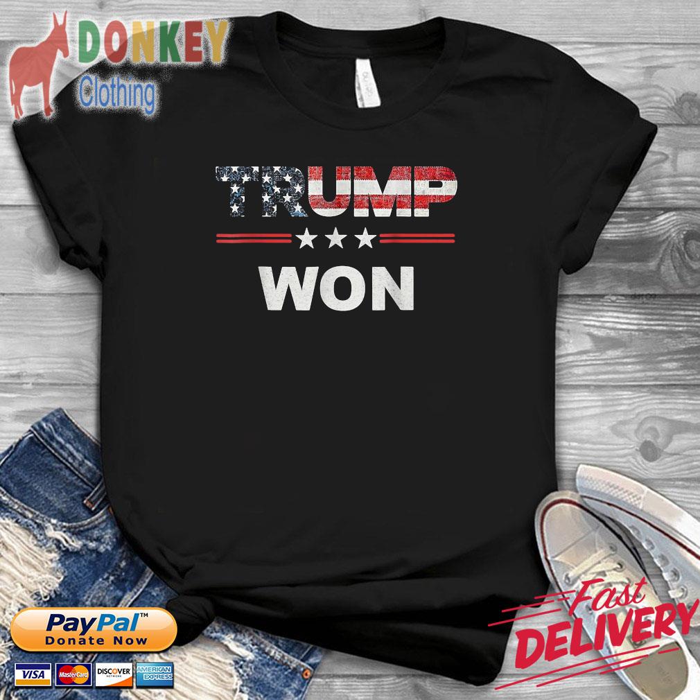 Trump won American flag 2022 shirt