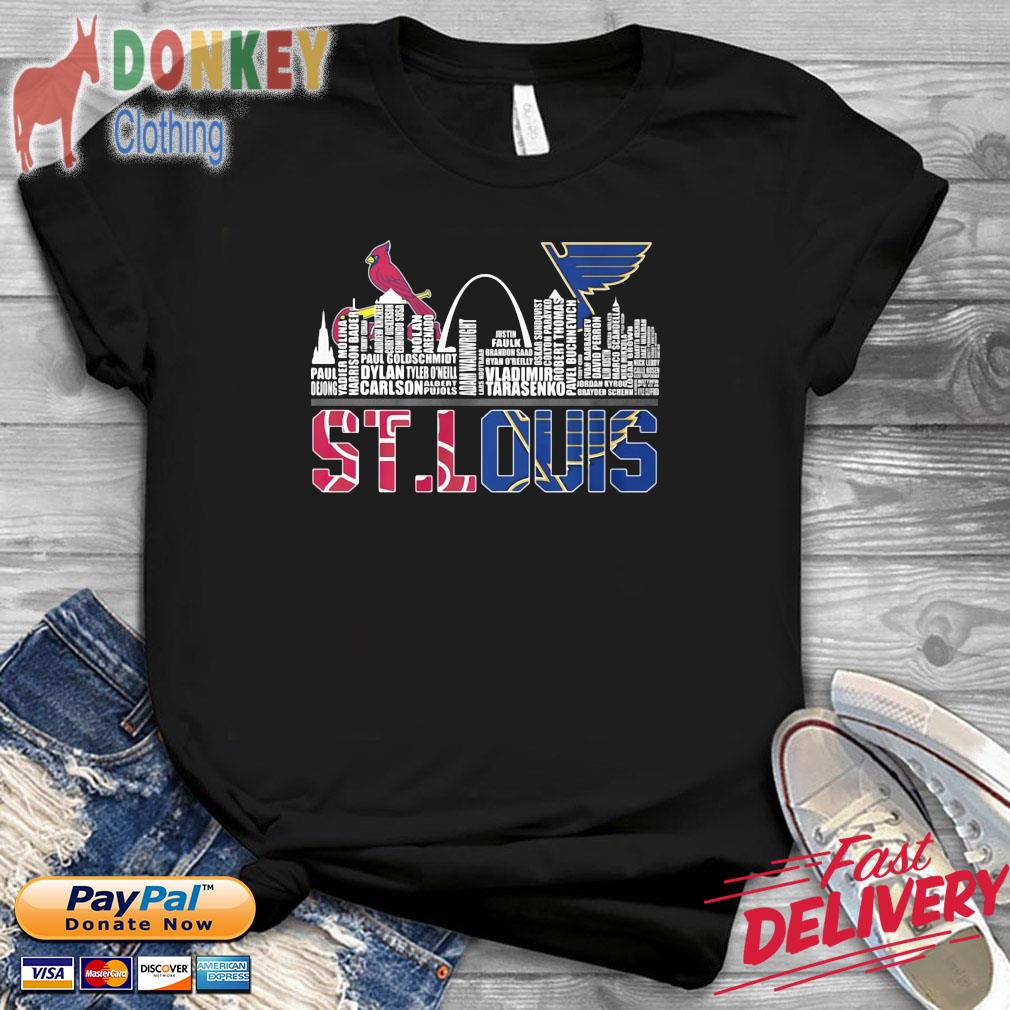 St. Louis Cardinals and St. Louis Blues city shirt