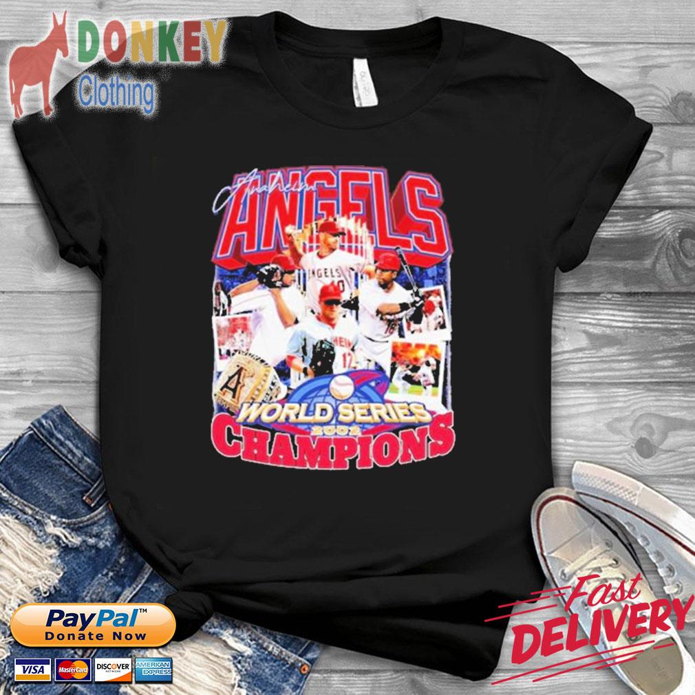 Chris Dunn Anaheim Angels World Series 2002 Champions Shirt