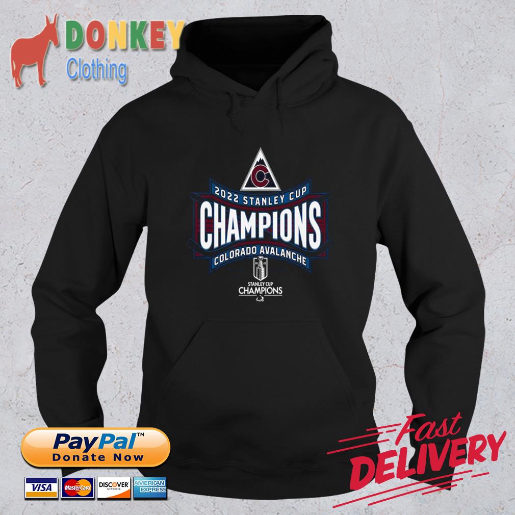 Colorado Avalanche 3-Time Stanley Cup Champions 2022 s Hoodie