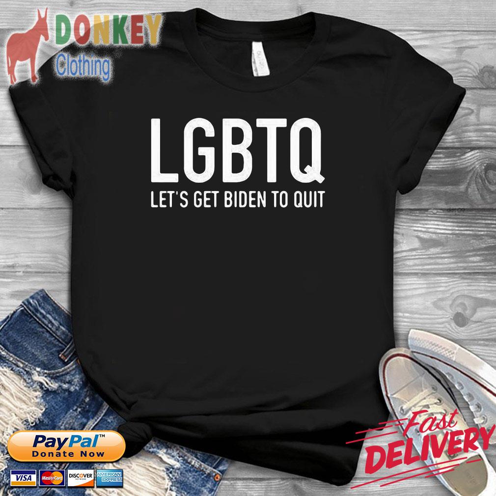 Official LGBTQ Let's Get Biden To Quit Shirt