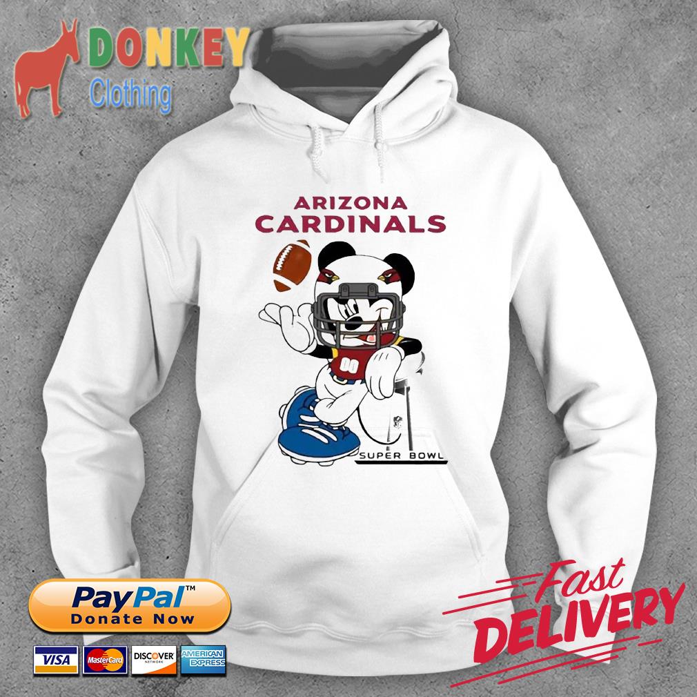 Arizona Cardinals Mickey Mouse Disney Super Bowl Football Shirt Hoodie