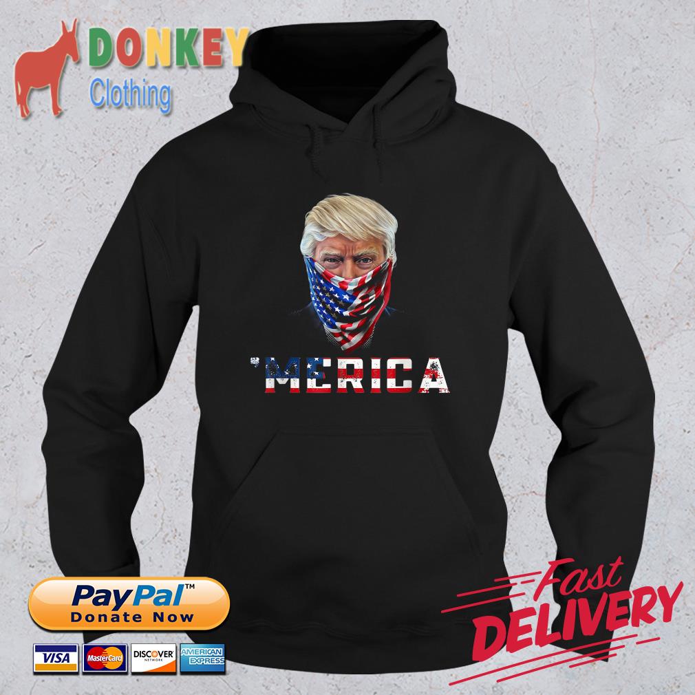 Merica 4th of July Trump Merica Vintage Shirt Hoodie