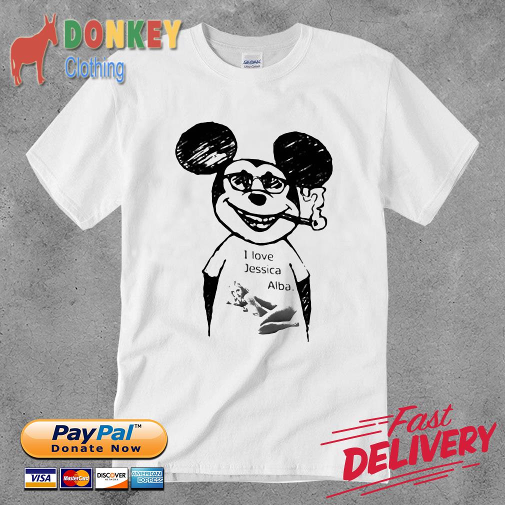 Mickey Mouse I Love Jessica Alba Shirt