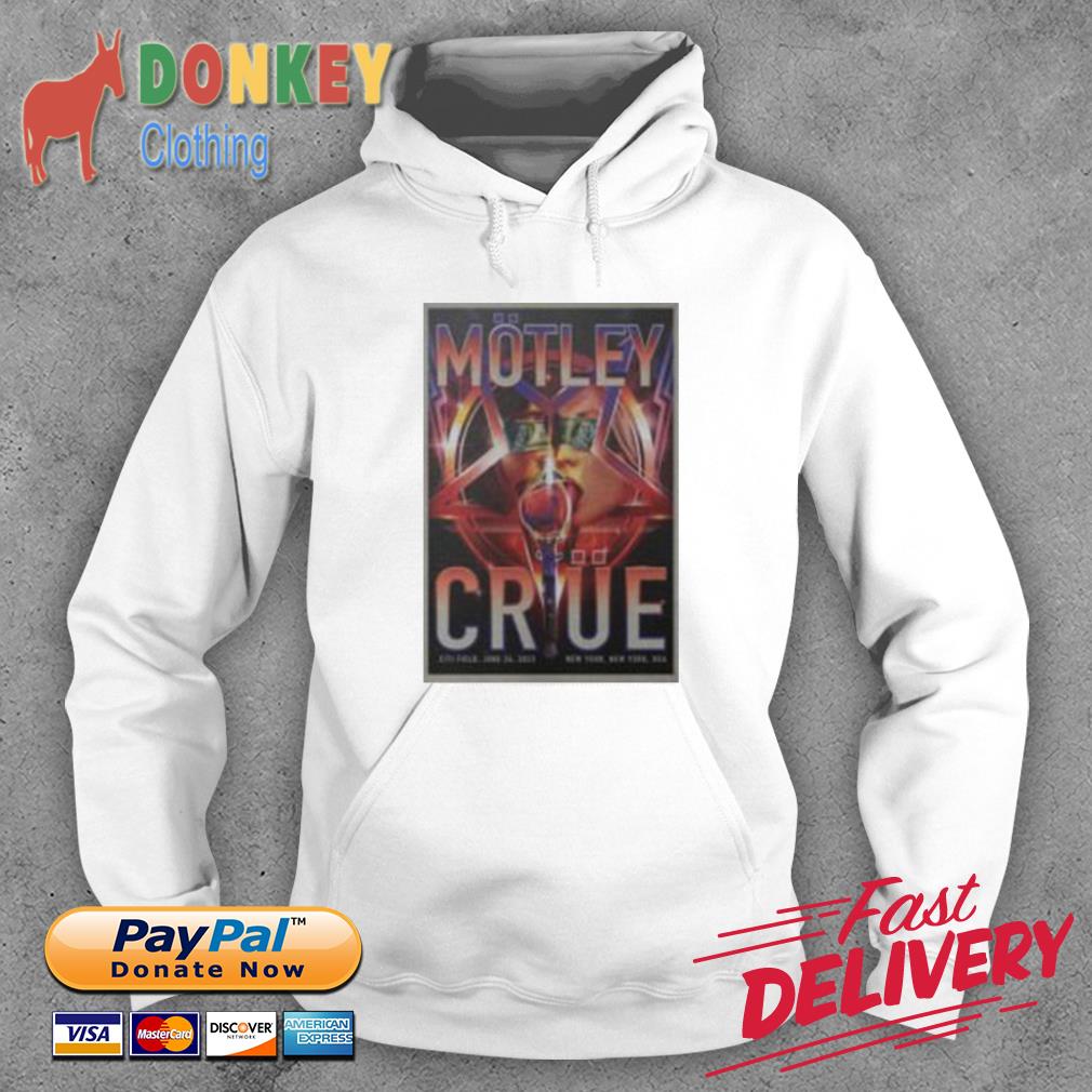Motley Crue 2022 The Stadium Tour June 24 Citi Field New York Shirt Hoodie