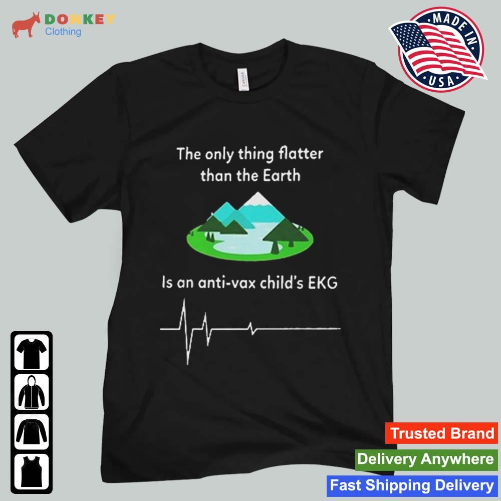 The Only Thing Flatter Than The Earth Is An Anti-Vax Child's EKG Shirt
