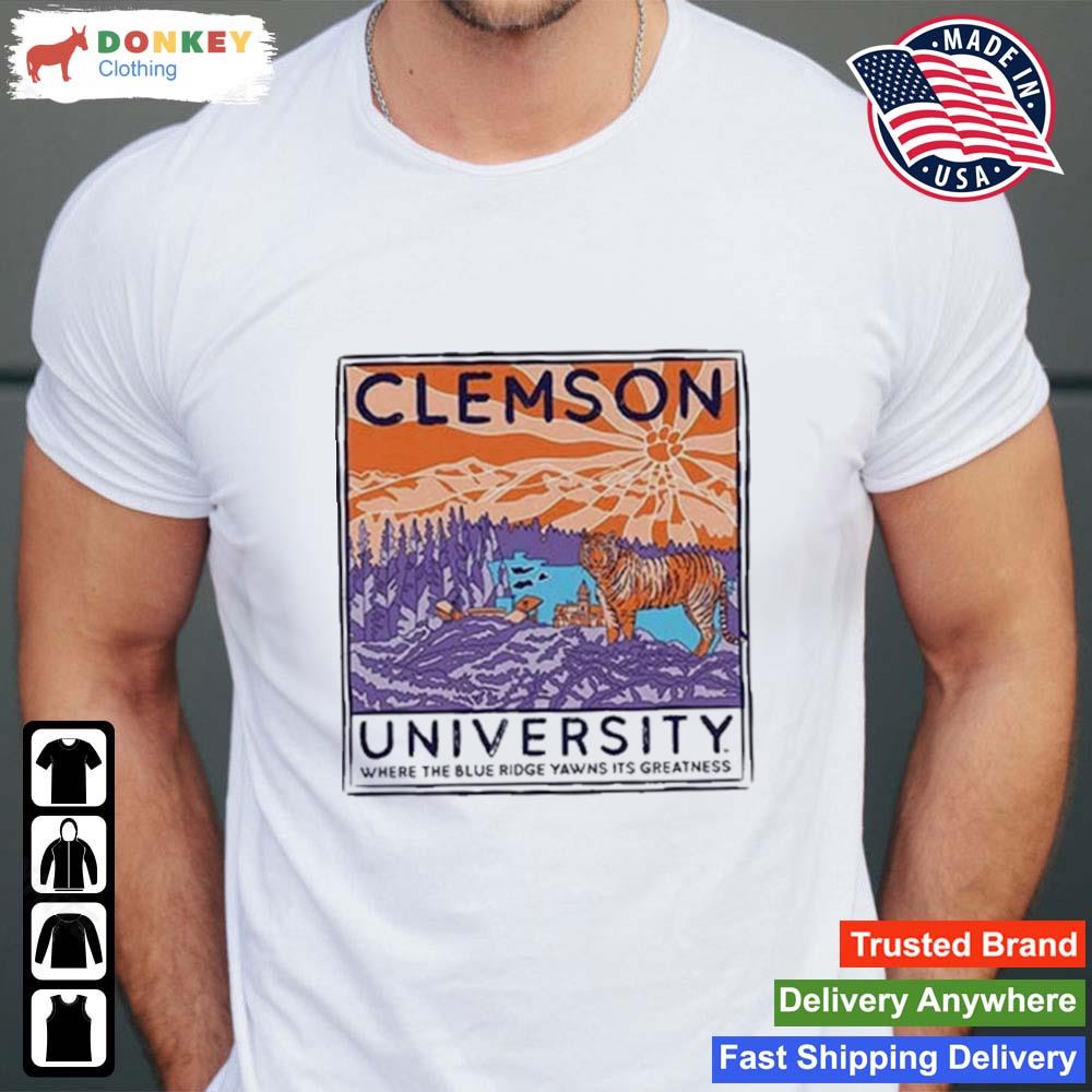 Clemson University Mountain Scene Shirt