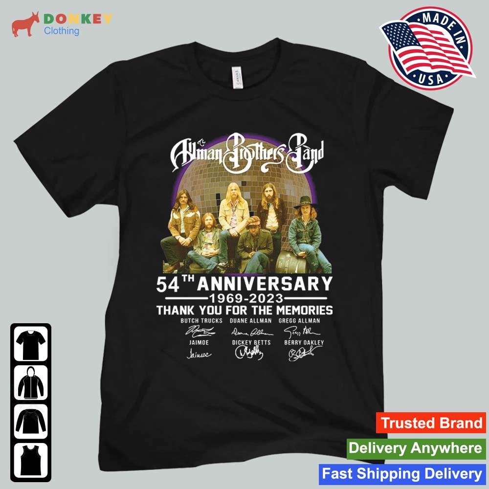 Human Brothers Band 54Th Anniversary 1969 2023 Thank You For The Memories Signatures Shirt
