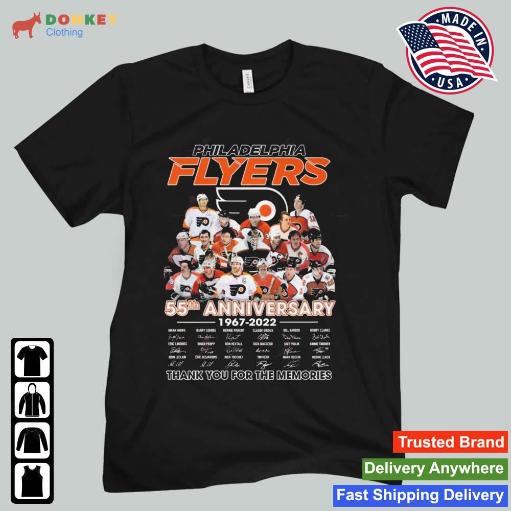 Philadelphia Flyers 55th Anniversary 1967 – 2022 Thank You For The Memories Shirt