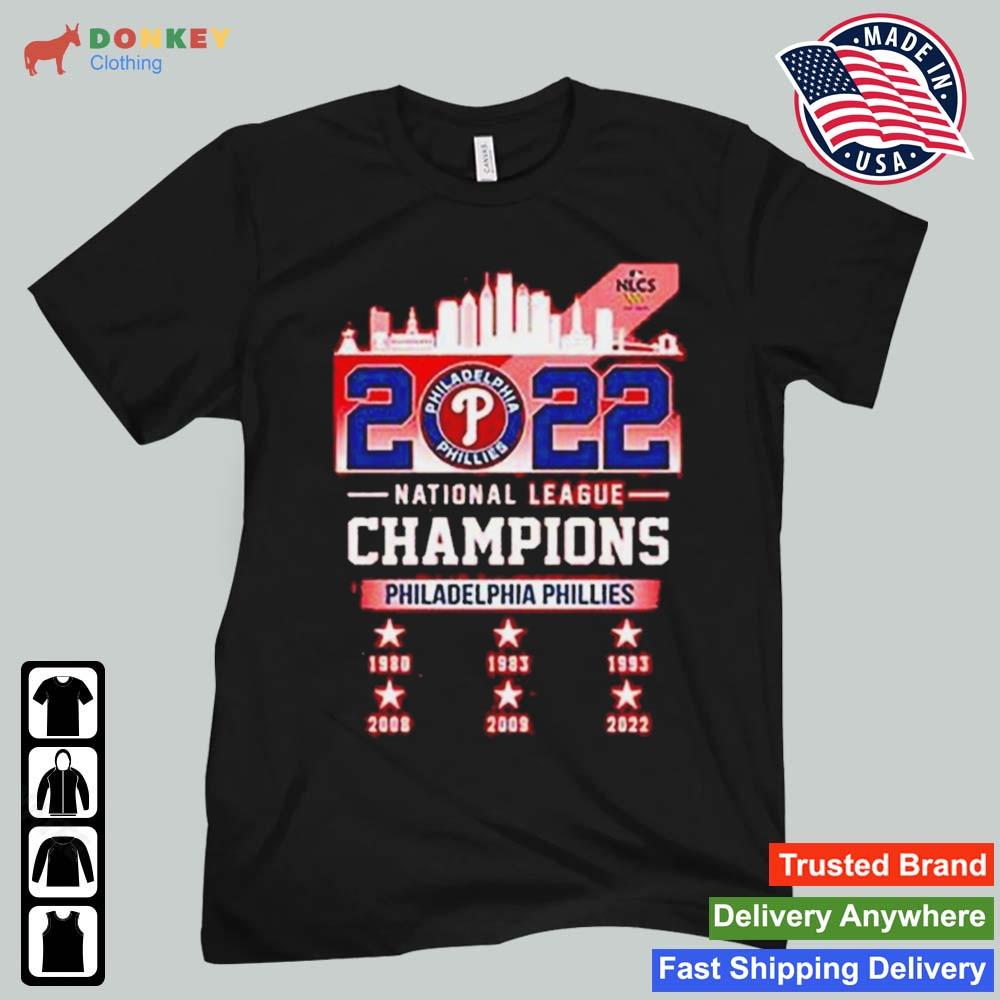Philadelphia Phillies 2022 National League Champions 1980 2022 Philadelphia City Shirt