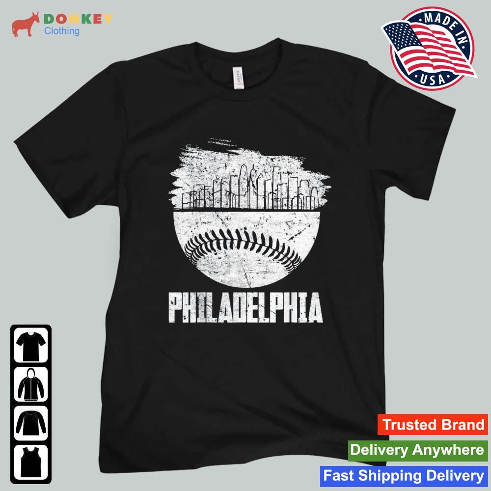 Philadelphia Skyline Retro Philly Baseball WS Vintage 2022 Shirt
