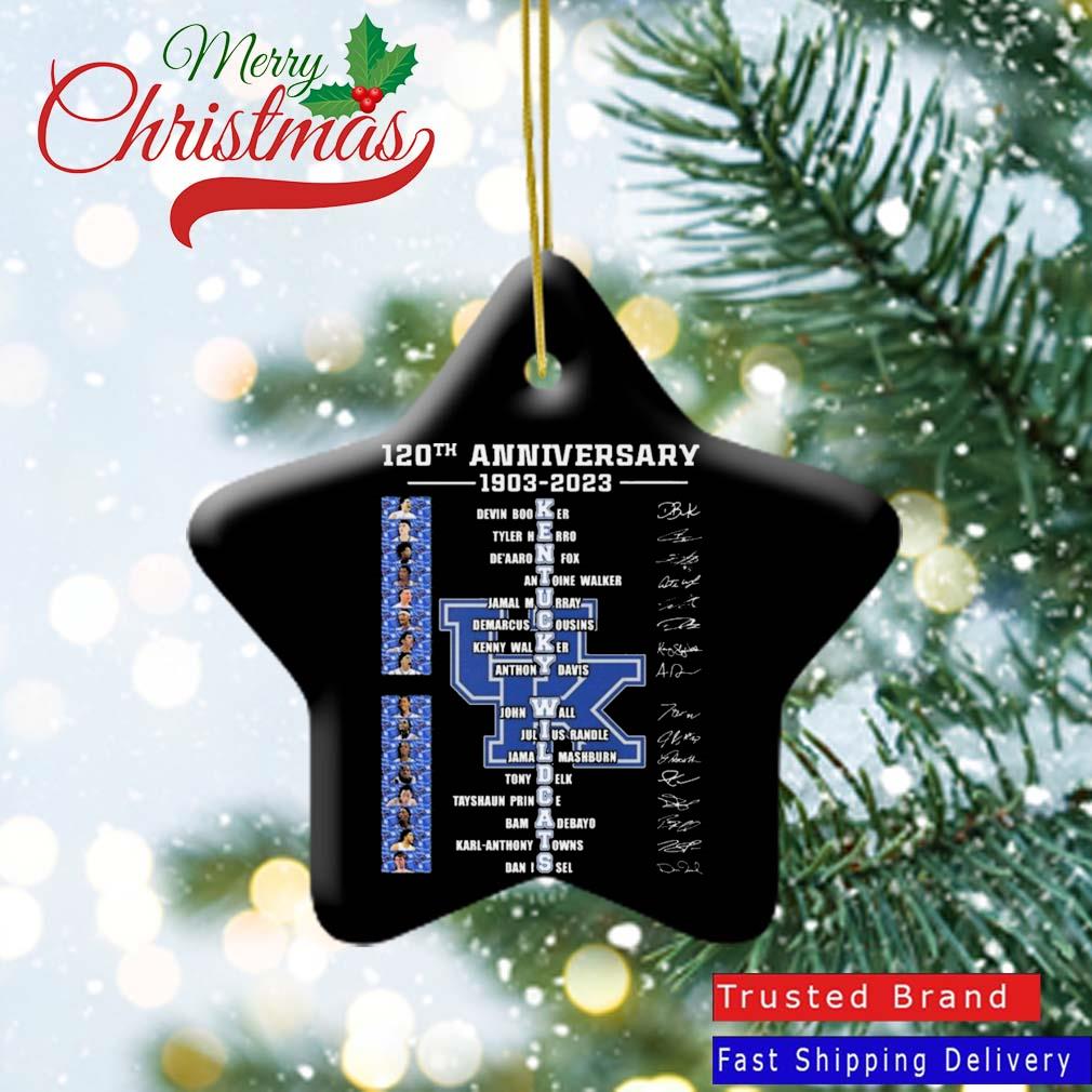 120th Anniversary 1903-2023 Kentucky Wildcats Team Names Players Signatures Ornament