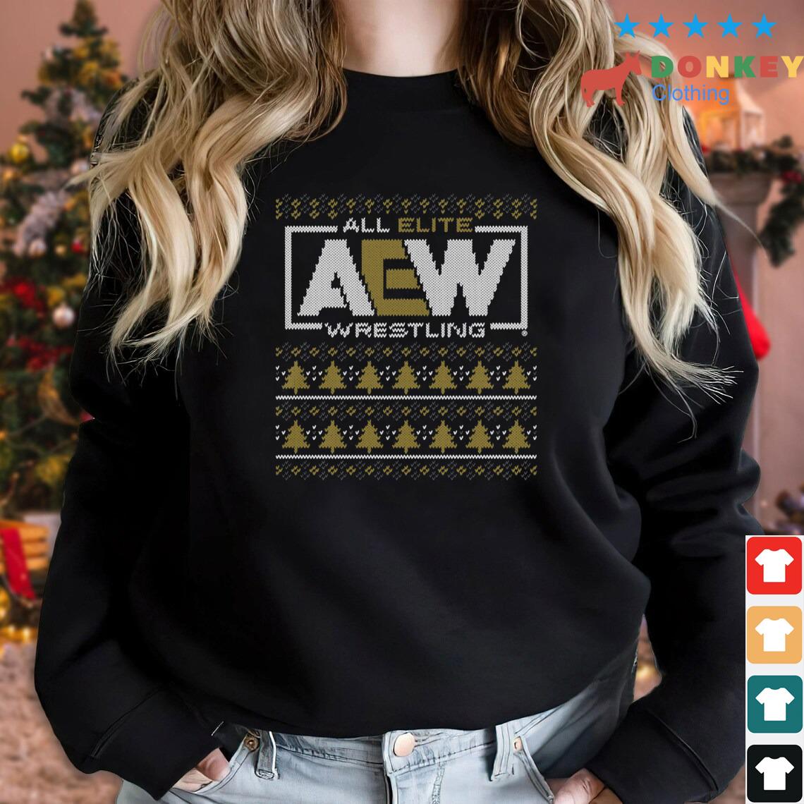 AEW All Elite Wrestling Ugly Christmas Sweater