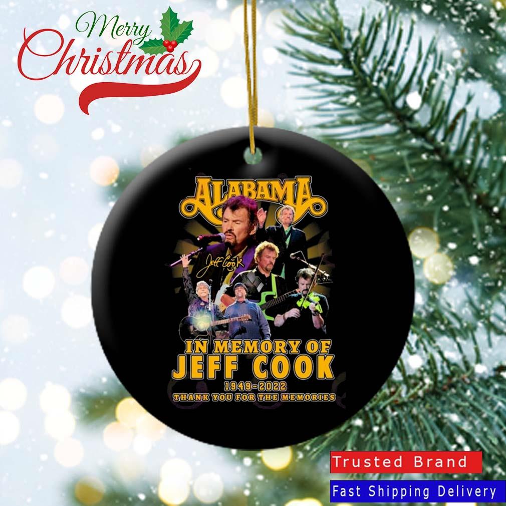 Alabama In Memory Of JEFF COOK 1949 – 2022 Thank You For The Memories Ornament
