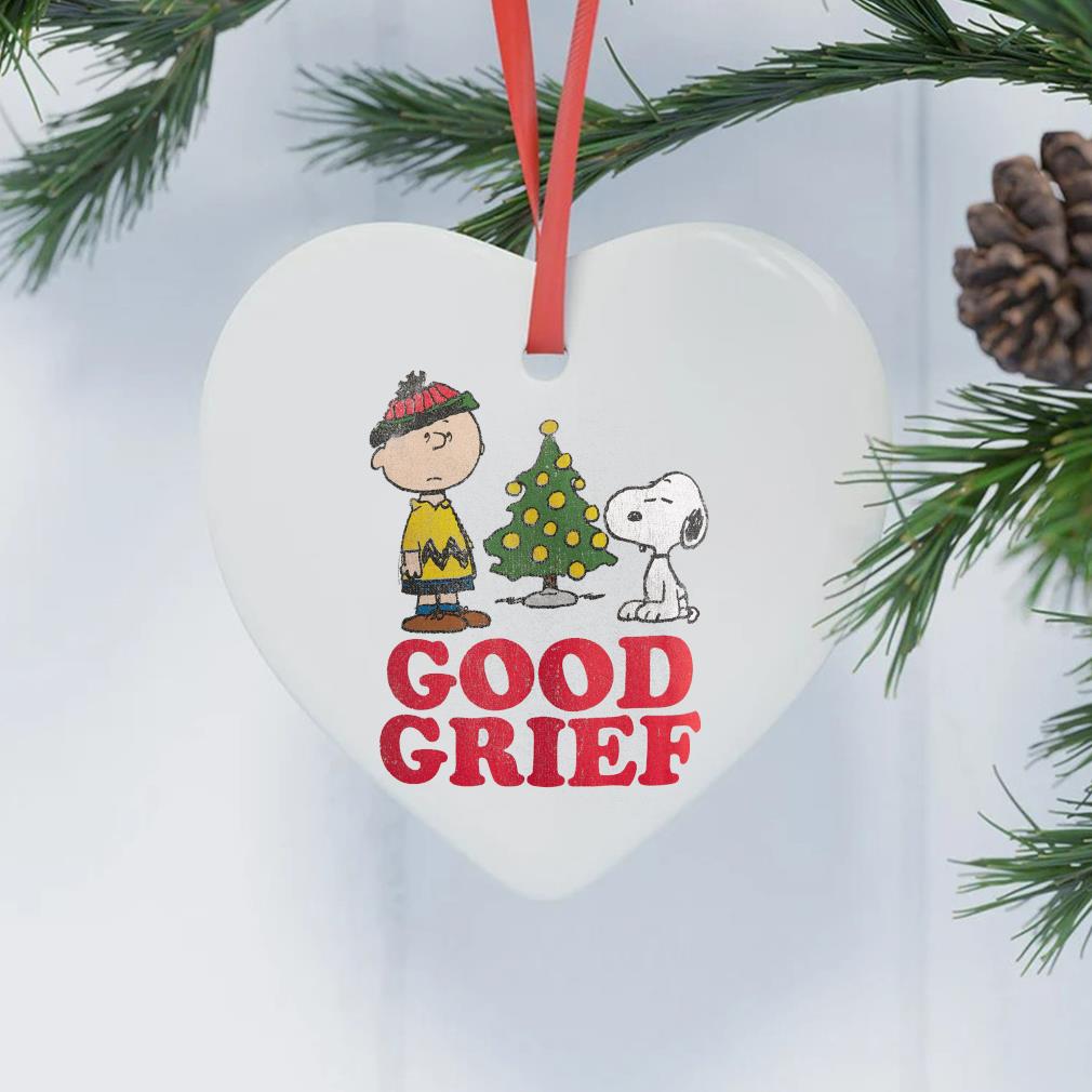 Charlie Brown And Snoopy Good Grief Holiday Christmas 2022 Ornament