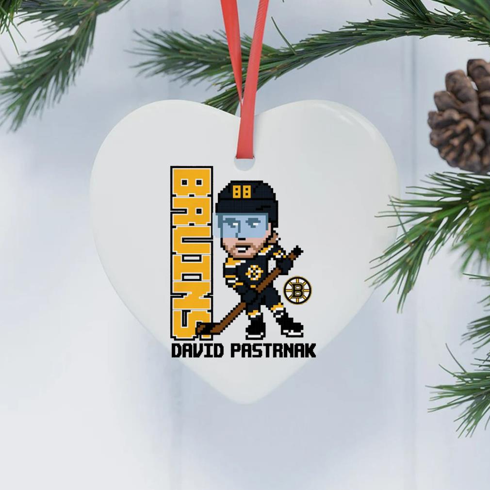 David Pastrnak Boston Bruins Pixel Player 2.0 Ornament