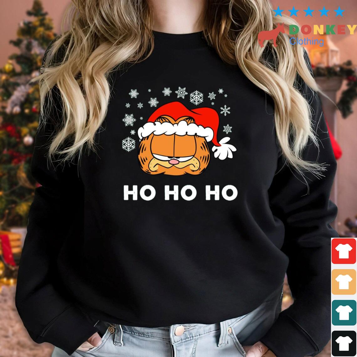 Ho Ho Ho Garfield Sad Christmas Sweater