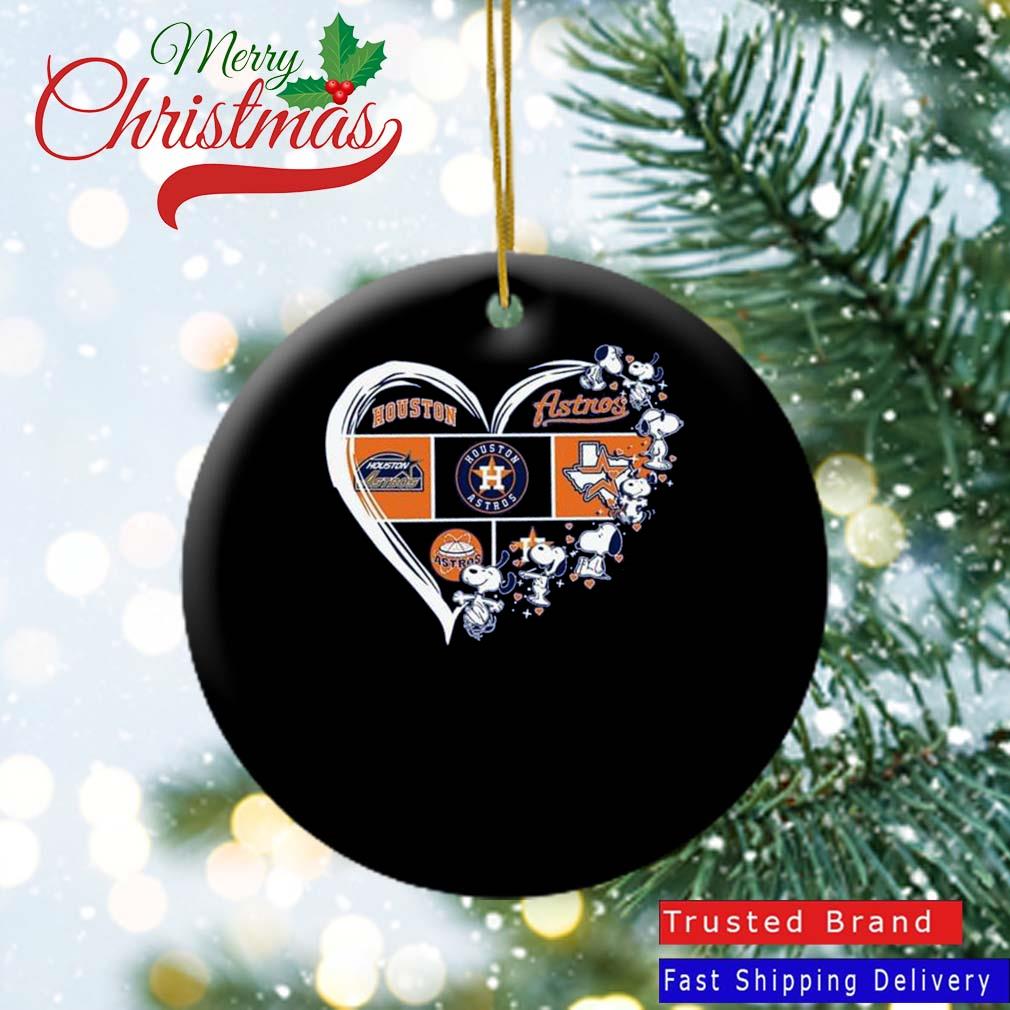 Houston Astros Snoopy Dog Heart Champs 2022 Ornament