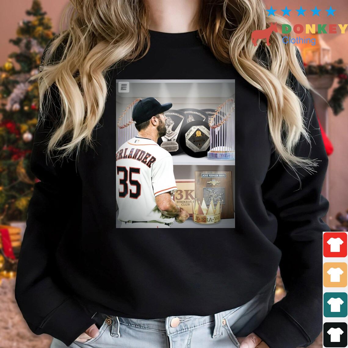 Houston Astros With His Third Cy Young Award Justin Verlander Trophy Case Is Getting Pretty Shirt