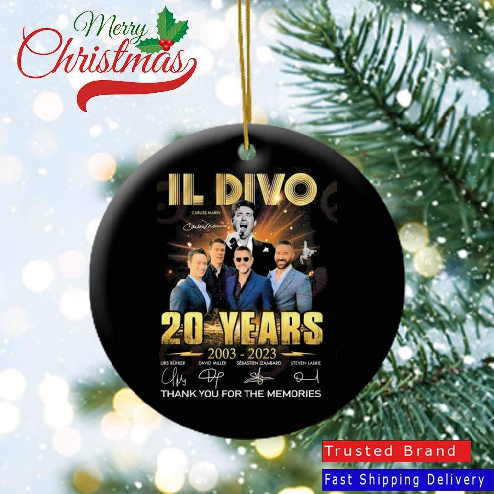 Il Divo 20 Year 2003 – 2023 Thank You For The Memories Signatures Ornament