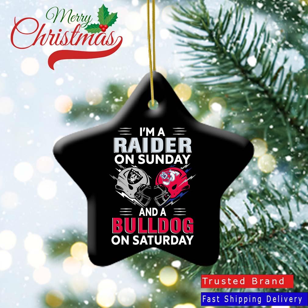 Las Vegas Raiders On Sunday And Georgia Bulldogs On Saturday 2022 Ornament