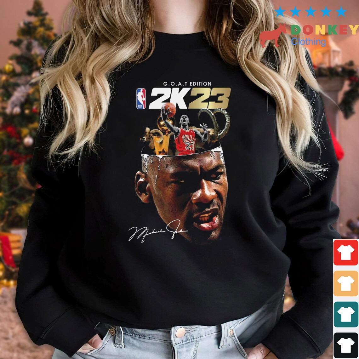 Michael Jordan Chicago Bulls Goat Edition 2k23 Signature Shirt