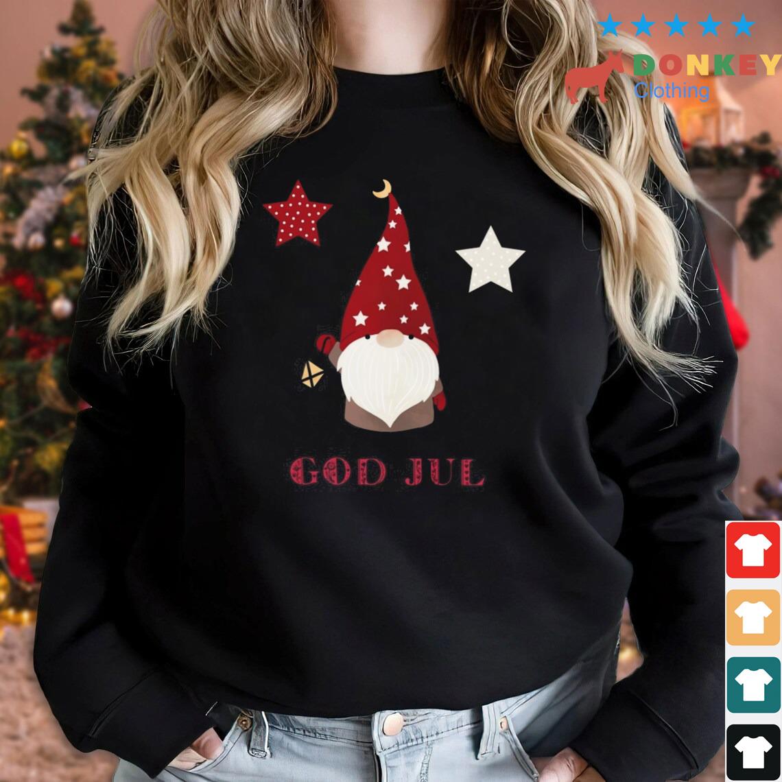 Nisse With Lantern God Jul Christmas Sweater
