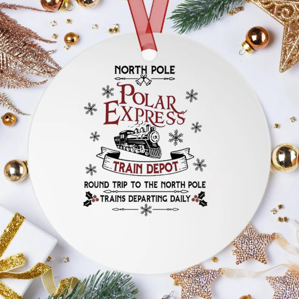 North Pole Polar Express Train Depot Christmas Sưeater