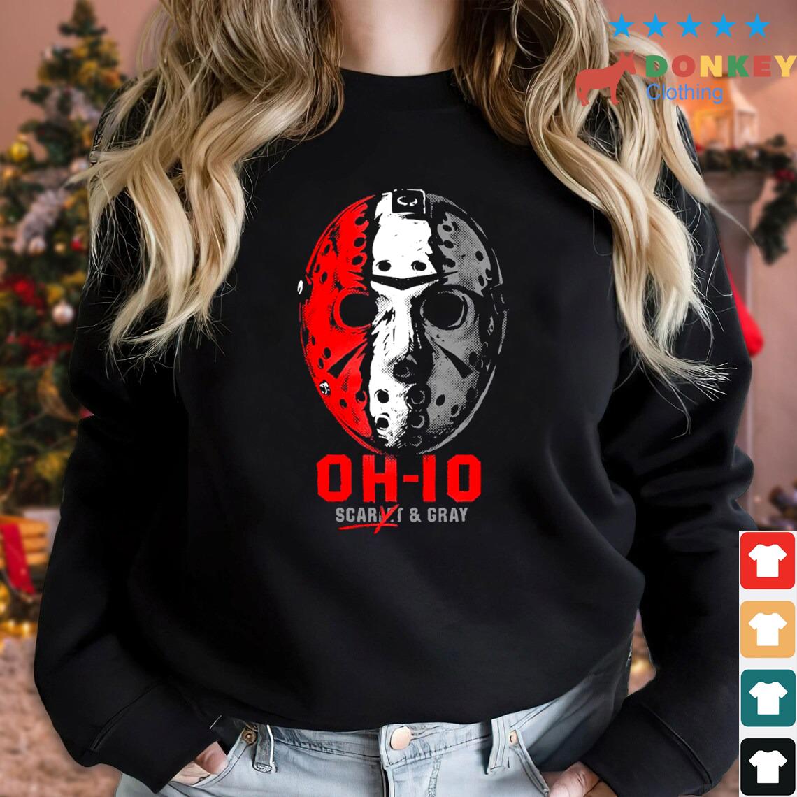 OH-IO Scary And Grey Mask Shirt