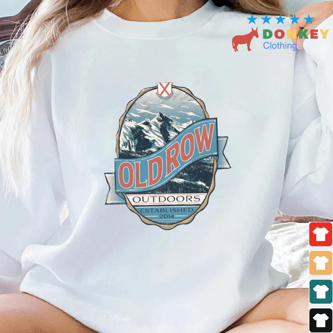 Old Row Outdoors Mountain Label Established 2014 Shirt