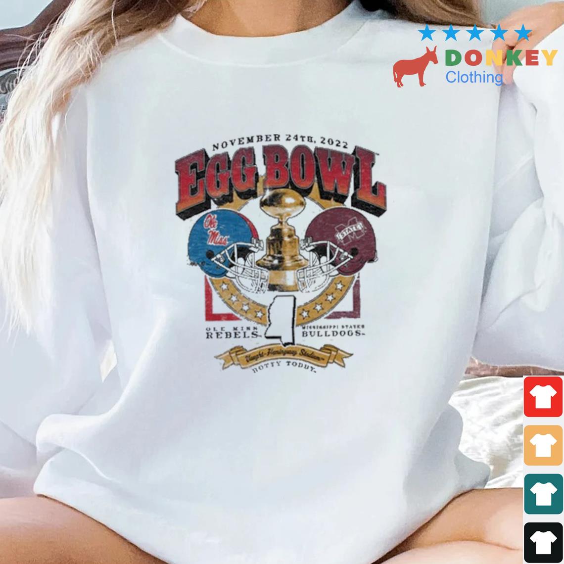 Ole Miss Rebels Vs Mississippi State Bulldogs Egg Bowl Shirt