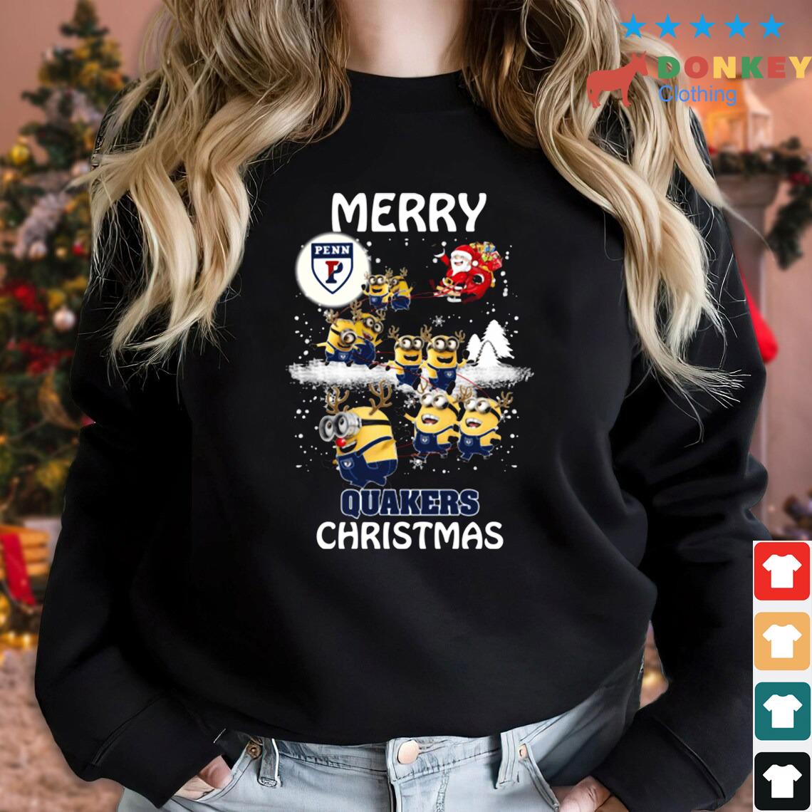 Penn Quakers Minions Ugly Christmas Sweaters