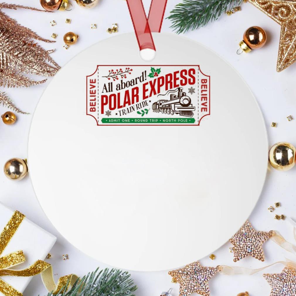 Polar Express Ticket Winter Gift For Youth Adult Christmas Ornament
