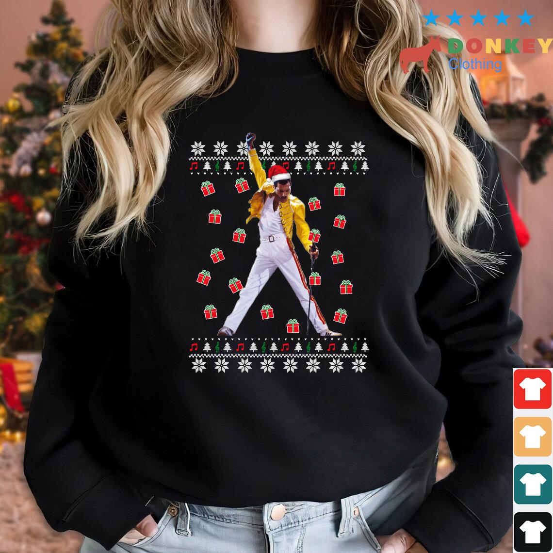 Queen Freddie Mercury Santa Ugly Christmas 2022 Sweater