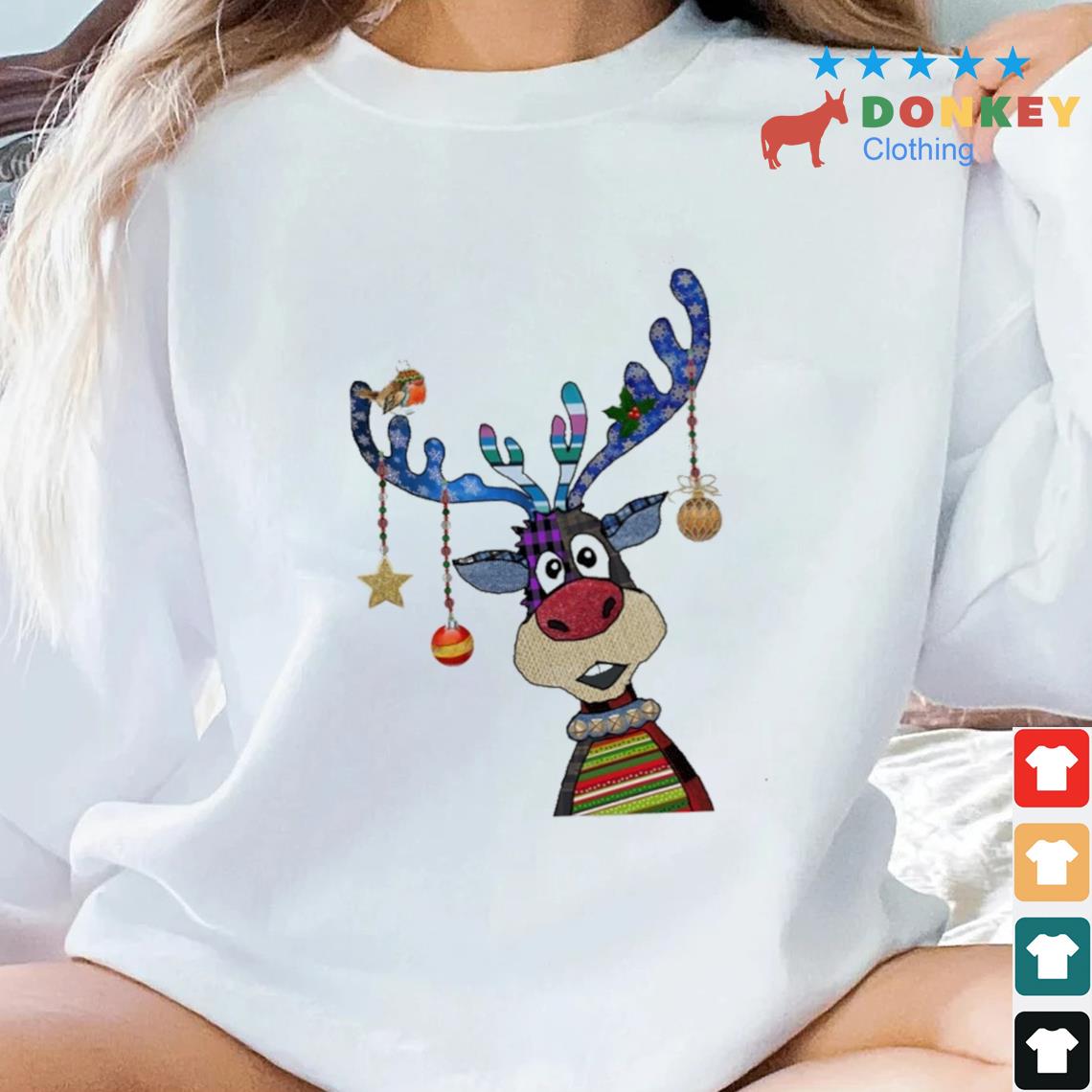 Reindeer Bauble Merry Christmas Sweater